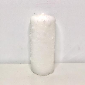 White Snowy Candle 15cm